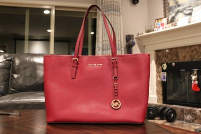 michael kors jet set travel saffiano leather tote