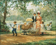 Needlework Crafts Full Embroidery Counted Cross Stitch Kits Walk in the Park