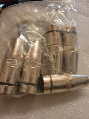 (5) Abicor Binzel Nozzles 145.0580, for Mig Welding A500 Torch, 5/8'' Flush