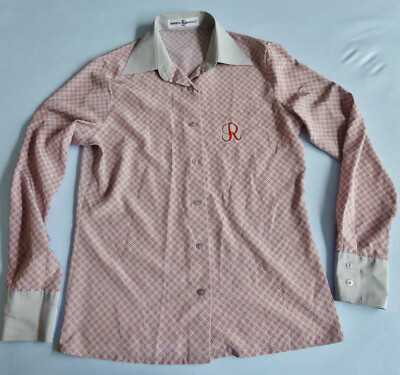 ROBERTA RONCALLO Bluse Gr. M / 38-40 grau rot