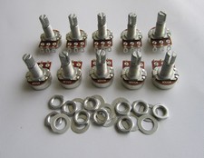 10x A500K Audio Guitar Mini Pots Long Split Shaft 500K Guitar Potentiometers