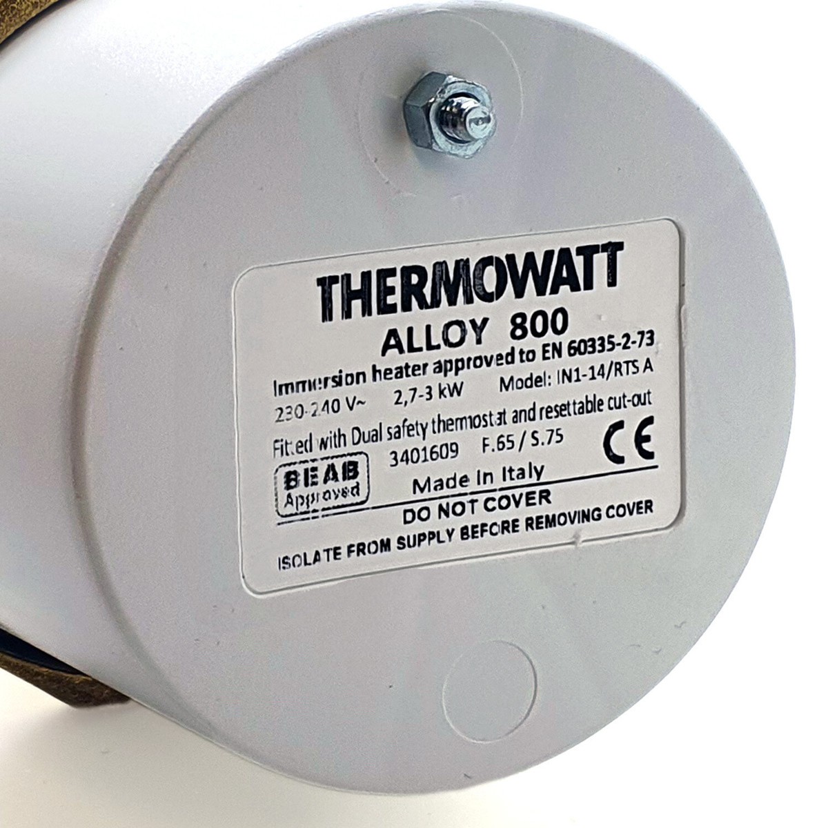 Thermowatt Alloy 800 1u0026#034; 3/4u0026#034; 3kW Immersion Heater 14u0026#034; for  Unvented Cylinders | eBay