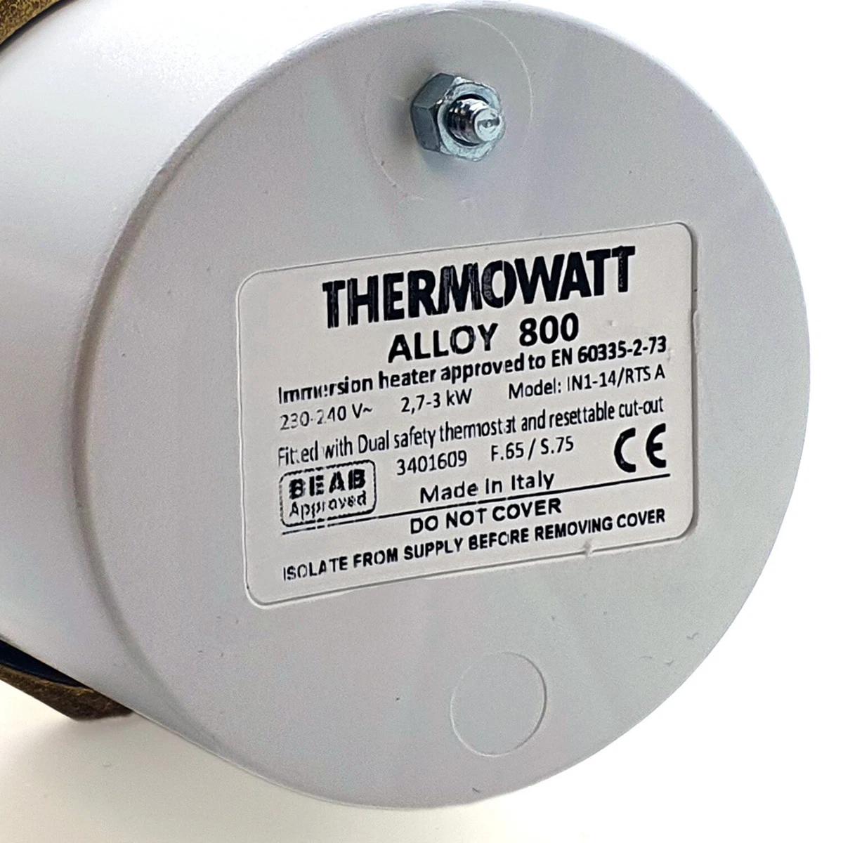 Thermowatt Alloy 800 1u0026#034; 3/4u0026#034; 3kW Immersion Heater 14u0026#034; for  Unvented Cylinders | eBay