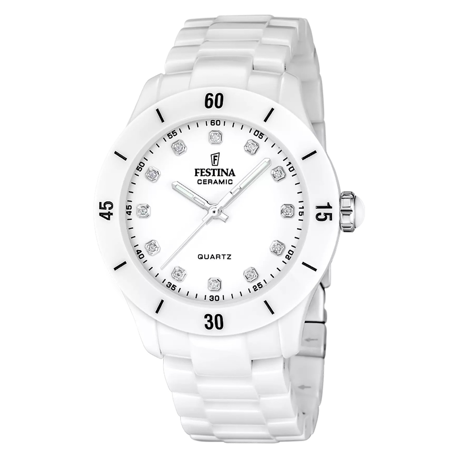 Festina Women's Watch F20720-2 Ceramic White, 38Mm