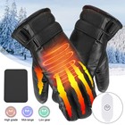 USB Electric Heated Gloves Winter Warm Non-Slip Touch Screen Bike Cycling Gloves