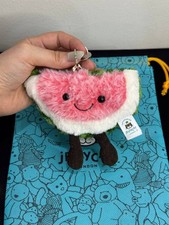 Jellycat Amuseables Watermelon - Plush Bag Charm Keychain - NWT Cute Gift