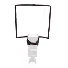 Foldable Speedlight Reflector Snoot Sealed Flash Diffuser For DSLR Canon Nikon H