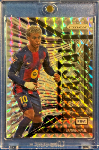 Lamine Yamal [Mosaic] #21 2025 Panini Prizm FIFA Fractal card
