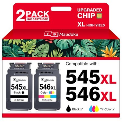 Druckerpatronen PG-545 XL CL-546 XL für Canon Pixma TS3150 TS3450 TR4550 MX495..