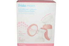 Frida Mom 2-in-1 Manual Breast Pump with Hands-Free Silicone Suction Cup NEW