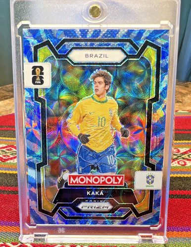 Kaka [Boardwalk Blue Tiger Stripe] #19 2026 Panini Prizm Monopoly FIFA World Cup card