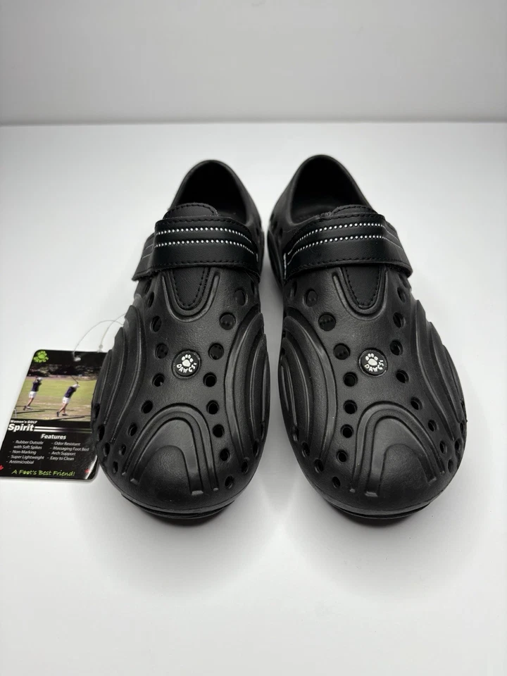 NUEVO Zapatos Dawgs Premium Spirit para Mujer EE. UU. 5 Negros Golf Confort Picos Ligeros Foto 3 de 4