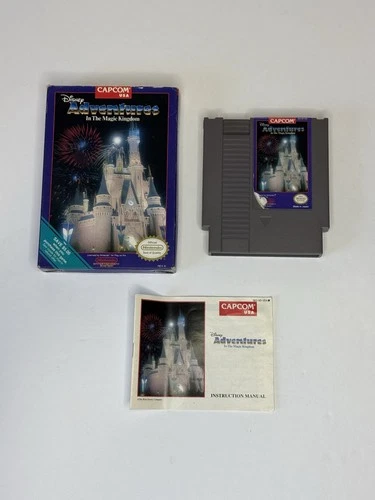 Disney Adventures in the Magic Kingdom NES CIB Capcom Tested Working