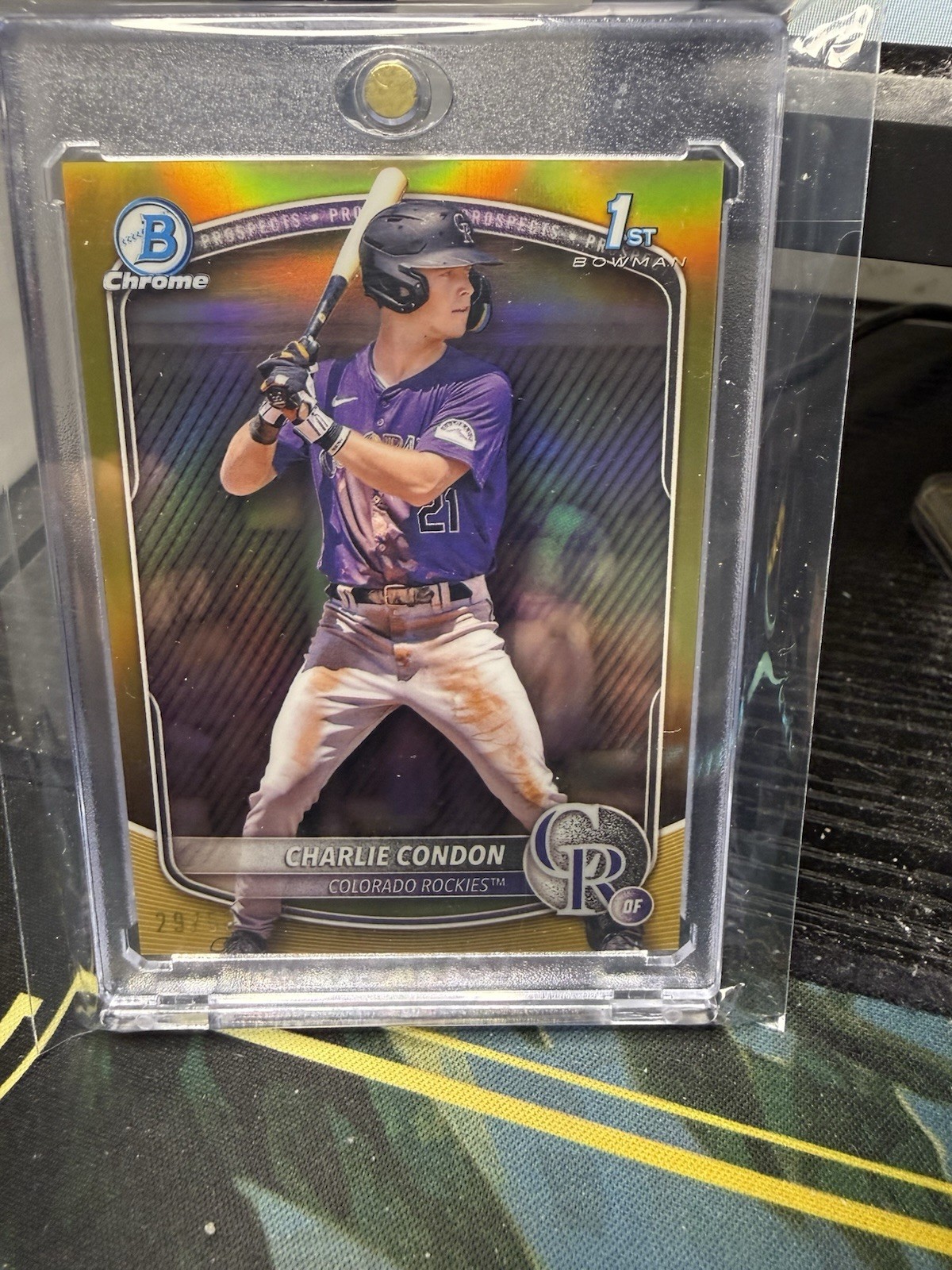 2025 Bowman Chrome Topps Gold Refractor Charlie Condon Rookie RC /50 1st SP