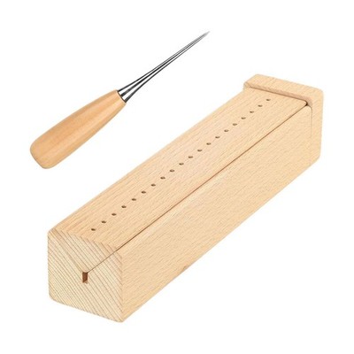 Book Binding Cradle Polished Smooth Surface Wood Bookbinding Punching