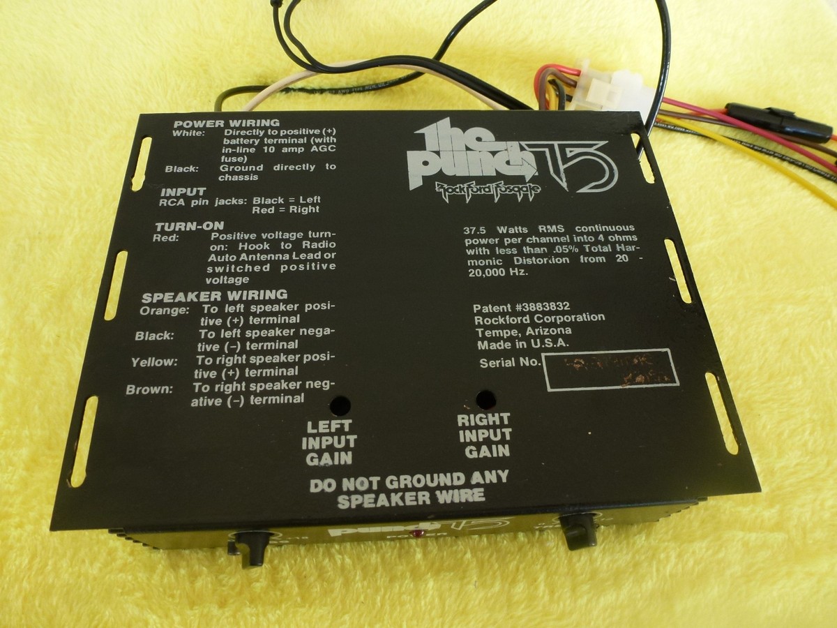 Rockford Fosgate Punch 75 RECAPPED 1st Gen Old School