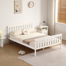 Atlantis Bed White, Pine, 5ft King, 4ft6 Double & 3ft Single
