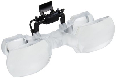 Eschenbach Max Tv Clip-On Magnifying Glasses, 2X Magnification, Clear