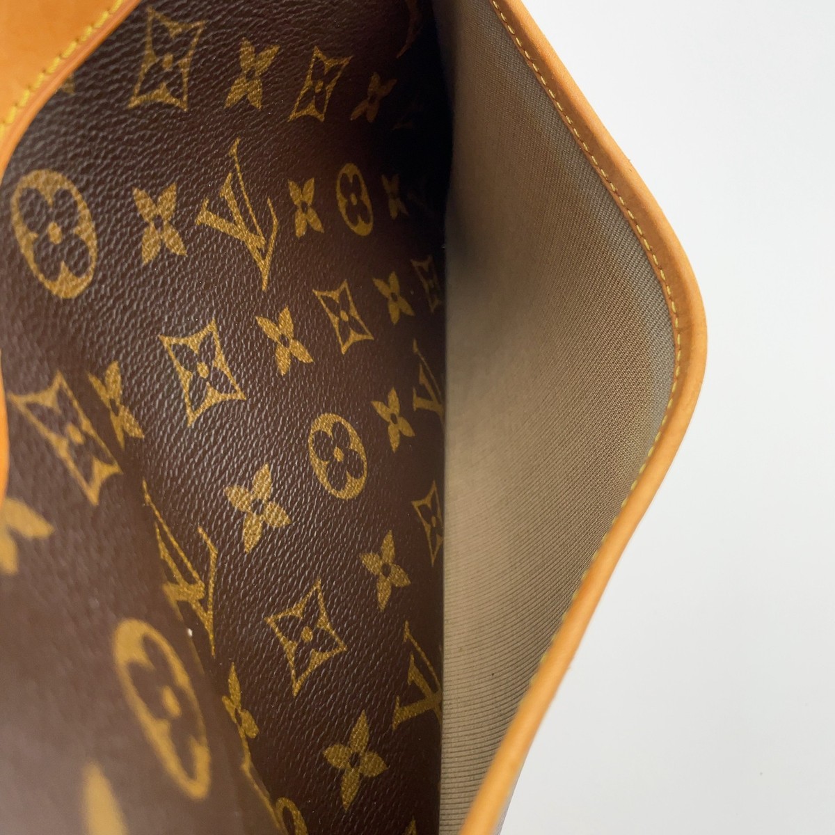 Auth Louis Vuitton Monogram Trouville M42228 Hand bag W/Dustbag