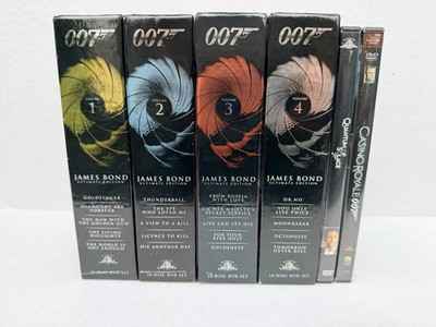 James Bond 007 Ultimate Edition DVD Box Set Vol 1-4 10-Disc Collection Like New