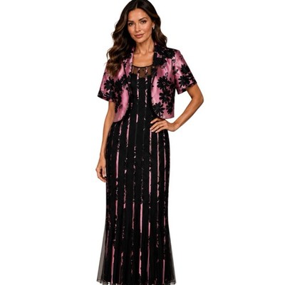 Gold Größe 20 3-teiliges Outfit Hochzeitsgast Brautmutter Kleid Jacke