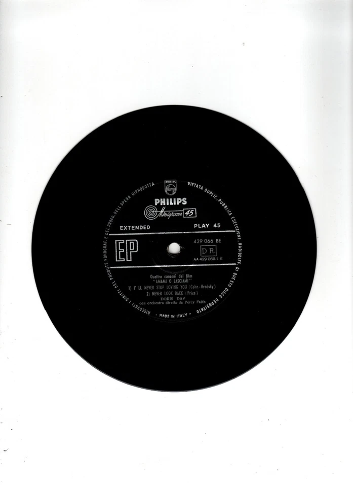 DORIS DAY - AMAMI O LASCIAMI (LOVE ME OR LEAVE ME) + 3. UK 1955 ORIG 7" EP. VG+ - Image 4 of 4