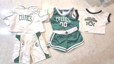Lot Bundle Of 3 Boston Celtics Build A Bear Doll Shorts Top Sweatsuit Tshirt