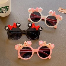 Kids Cute Cartoon Sunglasses UV400 Sun Protection Bow Toddler Girls Shades