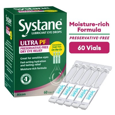 Systane Ultra Preservative Free Eye Drops 60 Vials FREESHIP