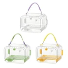 Clear Cage For Birds Hamsters Portable Outdoor Box With Lock