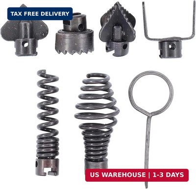 Drain Cleaner Combination Cutter Heads Set7PCS Drain Snake Drill Attachment ...