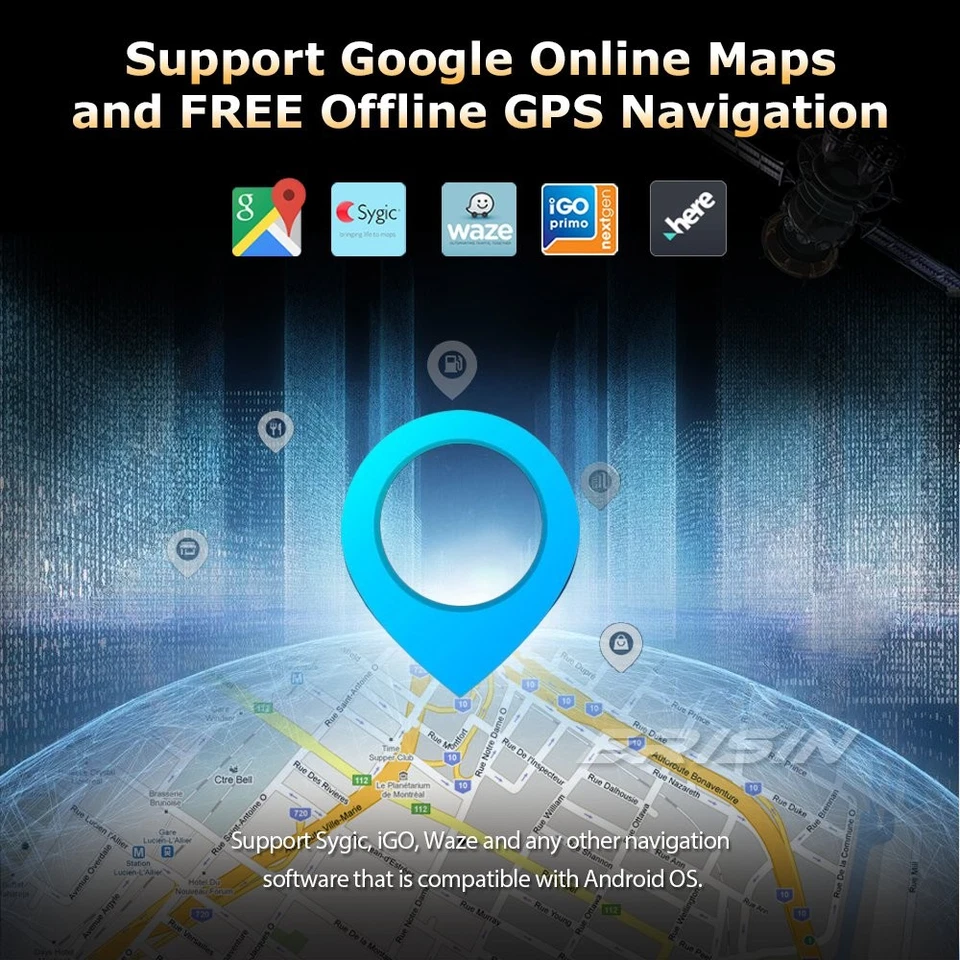 6+128GB Android 14 8-Core Autoradio DAB+ Universal 1DIN Navi CarPlay WiFi BT 5.0 - Immagine 3 di 4