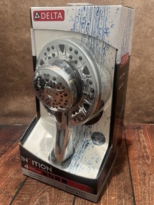 Delta In2ition Two-in-One 4-Spray 6 in. Fixed and Handheld Shower Head Chrome