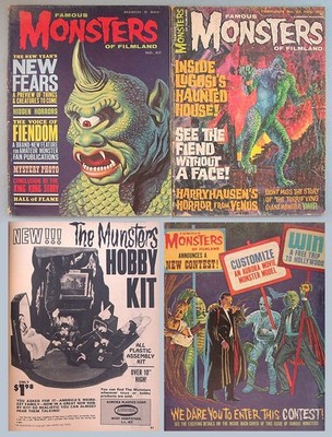 Famous Monsters of Filmland 2 Magazines 1964 #27 & 1966 #37 Ray Harryhausen Cvrs