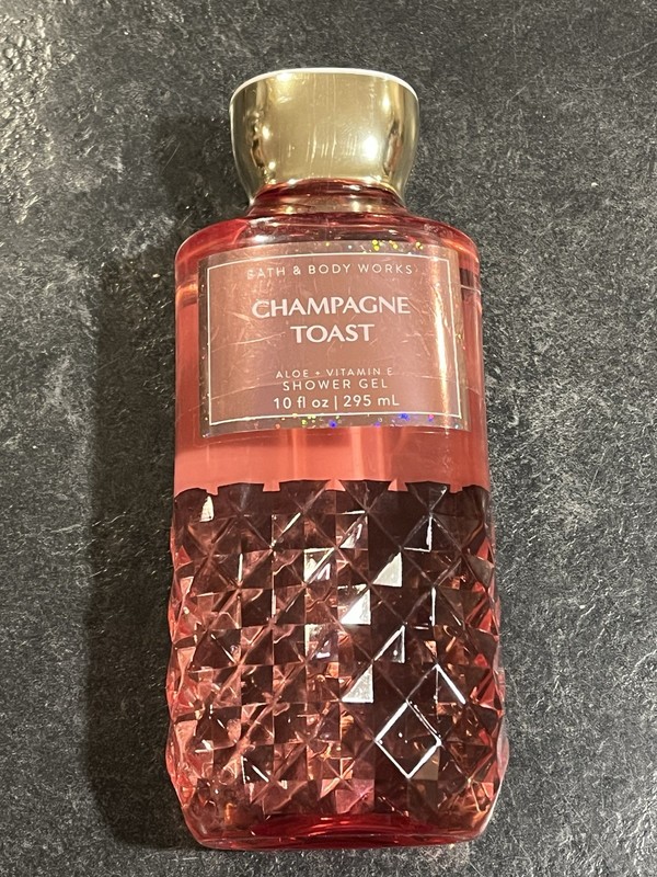 Bath & Body Works Champagne Toast Aloe Vitamin E Shower Gel Body Wash 10 oz  New