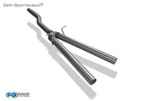 Fox Edelstahl Vorschalldämpfer-Soundrohr Audi A4 B6/B7 quattro 8E 1.8T 2.0TFSI