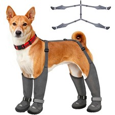 Idepet Dog Suspender Boots Summer Paw Protection Booties for Hot Pavement 5 ...