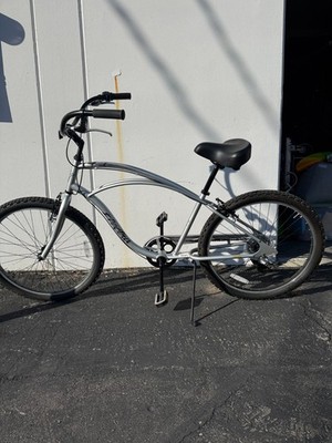 Electra Cruiser 7 Speed Step Thru Beach Cruiser Bicycle in Matte Titanium