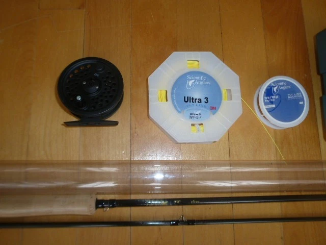 Fly Fishing Rod and Reel Scientific Angler 5, flies and more, all new. - Image 3 of 4