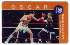 Tarjeta Telefónica 30u Oscar de la Hoya Boxeo (Promoción Estación de Servicio UNOCAL 76) PRUEBA