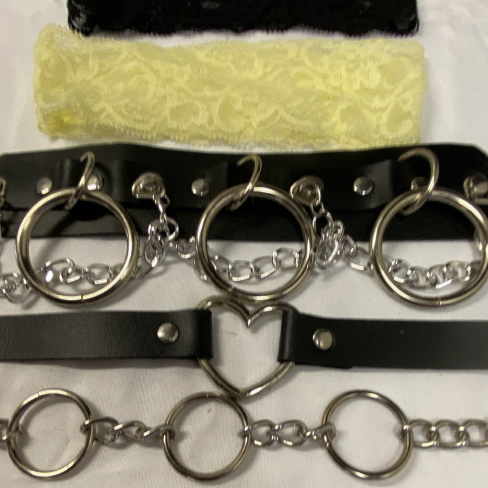Assorted Chokers Goth Alternative Punk Black Neck… - image 3