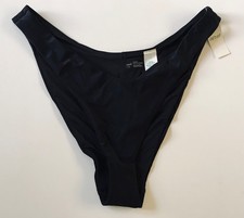 Aerie Women s Swim High Cut Cheekiest Bikini Bottom 2837 Black Size L