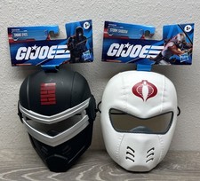 2 Hasbro G.I. Joe Kids Masks New With Packaging Snake Eyes Storm Shadow