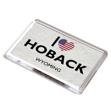 FRIDGE MAGNET - I Love Hoback, Wyoming - USA