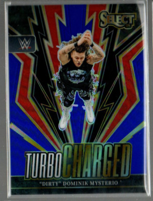 2024 Select WWE Turbo Charged Blue Prizms #9 ''Dirty'' Dominik Mysterio /49