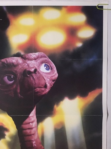 E.T. Vintage Movie Poster One Sheet ET The Extra-Terrestrial 1982 Movie Pin-up - Picture 6 of 12