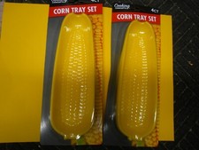 New ! 8 Ct Corn on the Cob Tray Sets 9.5 L x ...
