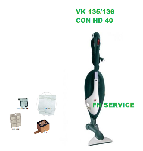 Aspirapolvere Vorwerk Folletto VK135 con SPAZZOLA HD40 | eBay