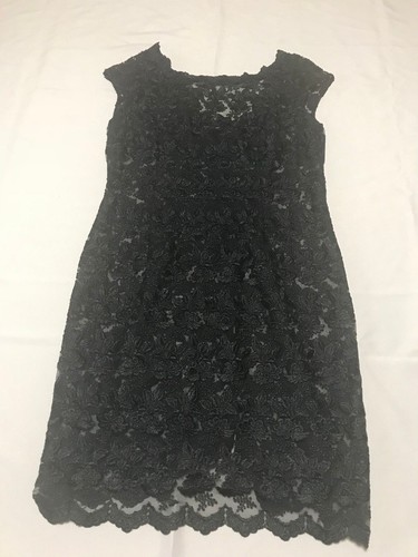 Black Lace Off the Shoulder See Through Semi Formal Dress - Bild 5 von 5