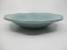 ARTE ITALICA MERLETTO BLUE/AQUA SOUP BOWL (Scalloped)-  9 1/2"  0709G